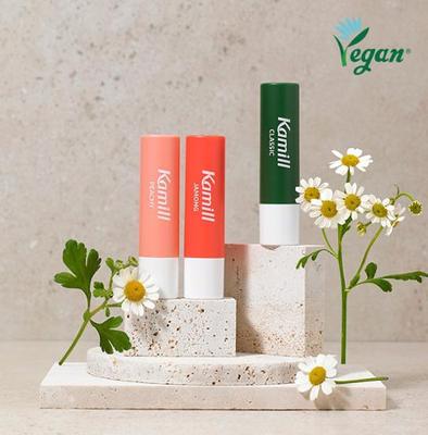 Kamill Vegan Lip Balm 3 Types (choose 1) (classic, Grapefruit, Peach) 4.2g