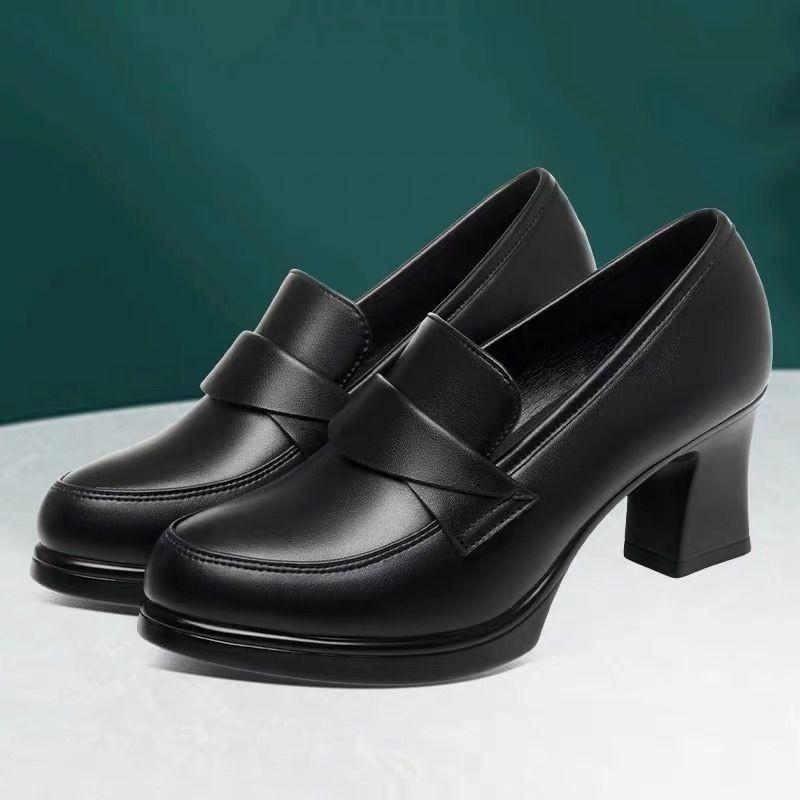 Elegant Spring Womens Loafers With Waterproof Pu Material For Office And Casual Wear
