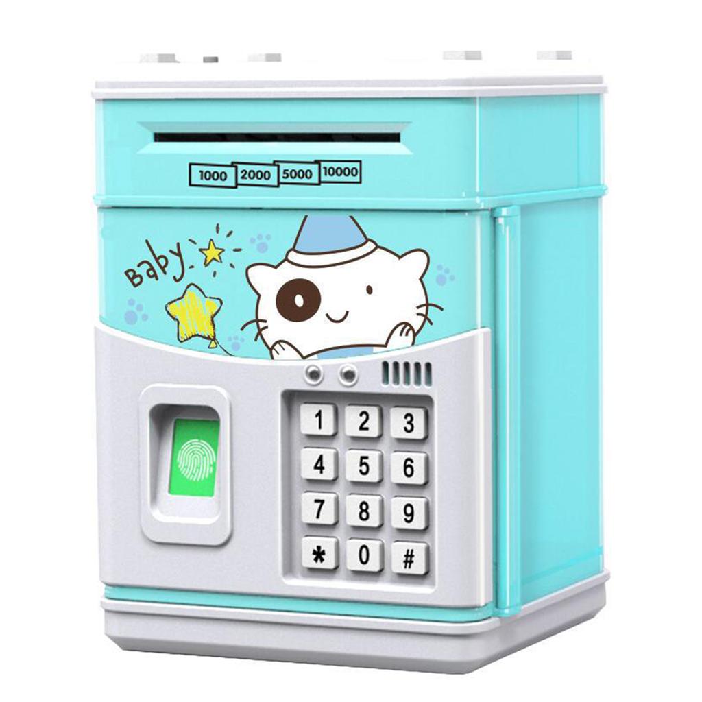 Children Piggy Bank Electronic Intelligent Coin Bank with Code Fingerprint Cartoon Money Banks for Kid Boy Girl Birthday