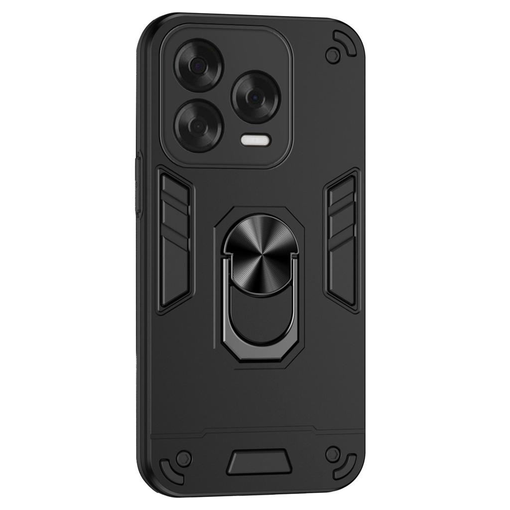 Pro ZTE Blade V70 Vita Pouzdro PC+TPU Ochrana proti pádu Kryt telefonu s prstenovým stojánkem