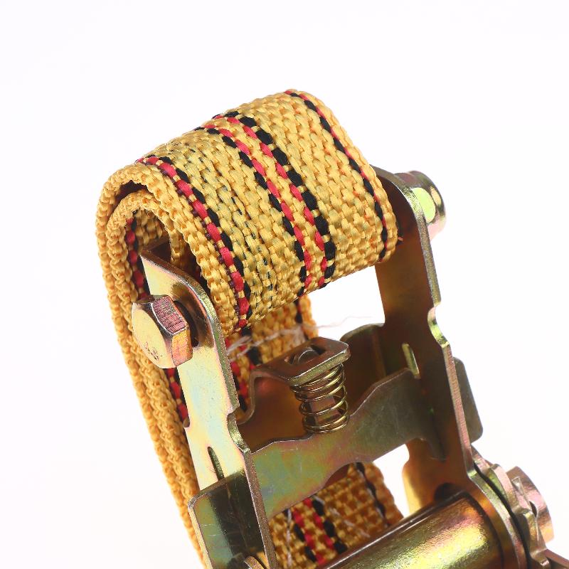 Heavy Duty Ratchet Tie Down Straps 2/3/4/6 Meter Long Double Hook Lashing Belt For Truck Cargo Securing Transport Binding