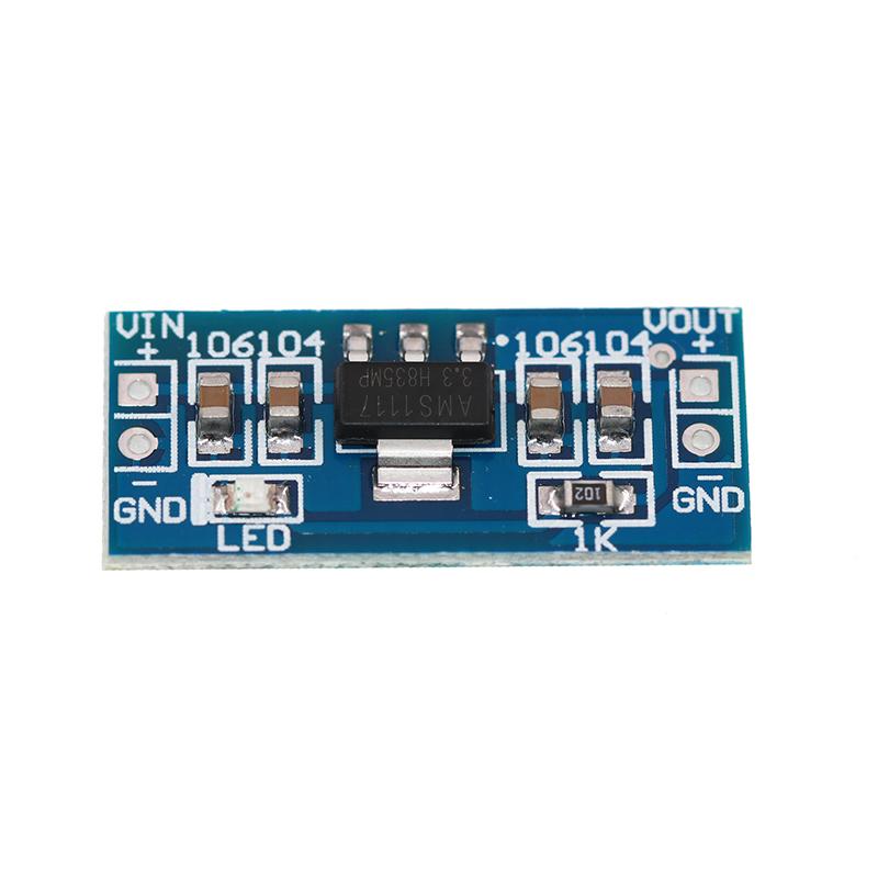 5 Stück Ams1117- 1,2V 1,5V 1,8V 2,5V 3,3V 5,0V Netzteilmodul Ams1117-3,3V Spannungsstabilisierungs-Reduziermodul für DIY-Kit