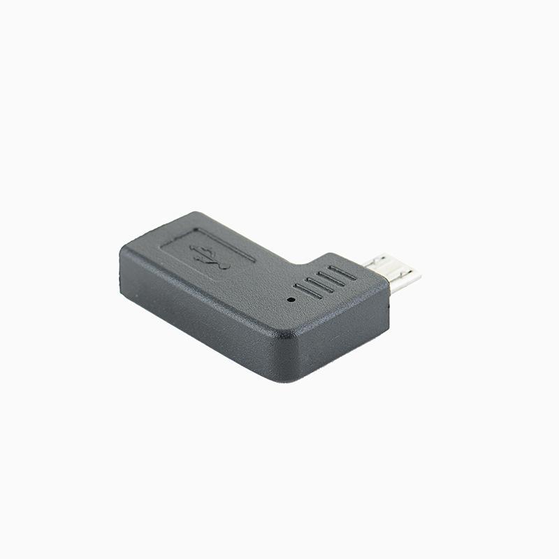 Right Angle Type C to Micro USB OTG Adapter Snug Fit No Loose Fast Charging Data Sync Converter for All Android Mobile Devices