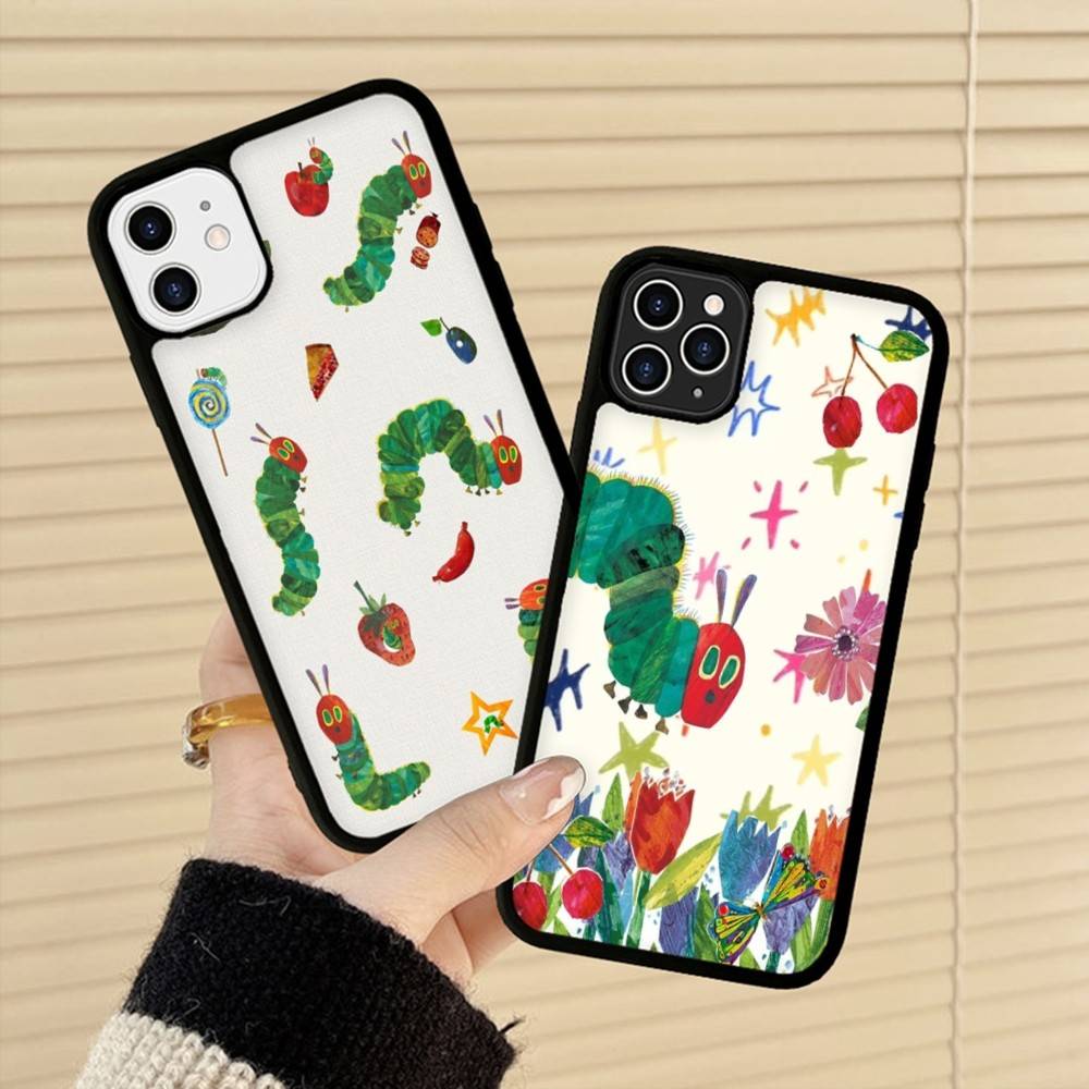 The Very Hungry Caterpillar For IPhone 17 16 15 14 13 Pro 12 11 Pro Max Hard PC+TPU Phone Cases Back Cover