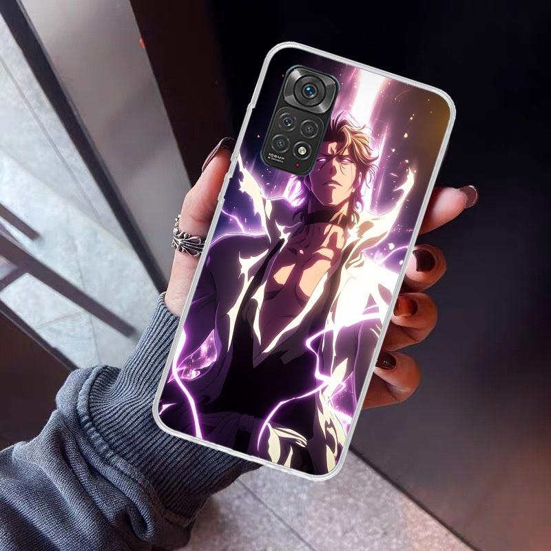 Aizen Sousuke Bleach Phone Case For Xiaomi Redmi Note 10 11 12 13 14 15 Pro Plus 11S 12S 14S 11T 11E 10S Soft TPU Back Cover Red