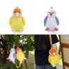 Cute Cartoon Parrot Plush Toy Crossbody Bag With Detachable Shoulder Strap For Kids And Collectors