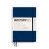Leuchtturm A5 Dotted Soft Officially Imported Notebook, Grid, Cover, Navy, 362850,