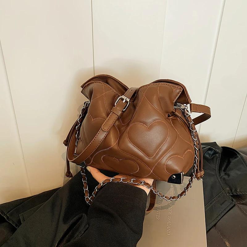 

Высококачественная женская сумка-ведро в стиле ретро Майяр Фэн-шуй, элегантная и современная, универсальная сумка через плечо