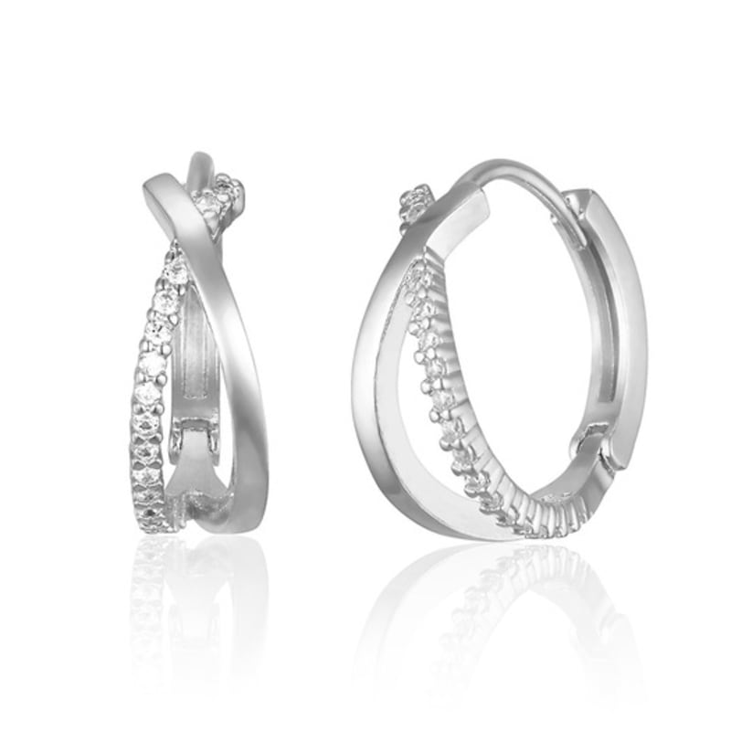 ELLE Jewelry Cross Cubic Ring Earrings ELGPEE515