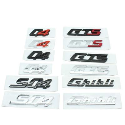 Mașină 3D ABS Litere Portbagaj Logo Insignă Emblema Styling Decalcomanii Autocolant Pentru G-hibli Q-uattroporte -Levante Q4 SQ4 GTS G-ransport