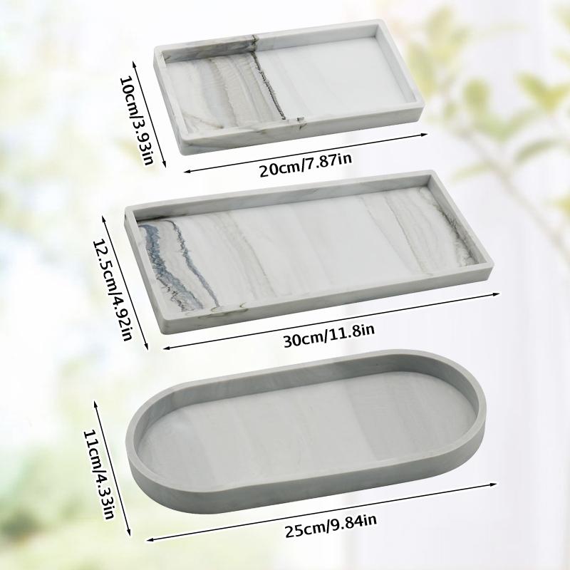 Bathroom Vanity Trays Silicone Kitchen Sink Countertop Dish Soap Sponge Storage Tray Toilet Tank Oval Storage Tray Home Decor