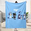 Bluey Bingo Adventure Blanket Soft & Cozy Perfect for Sofa Bed Office Chair for All Occasions Digital Print Birthday Christmas Gift Blanket
