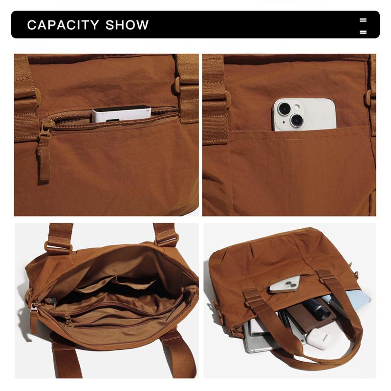 Damen Schultertasche Leichte Umhängetasche Einfarbige Tragetasche