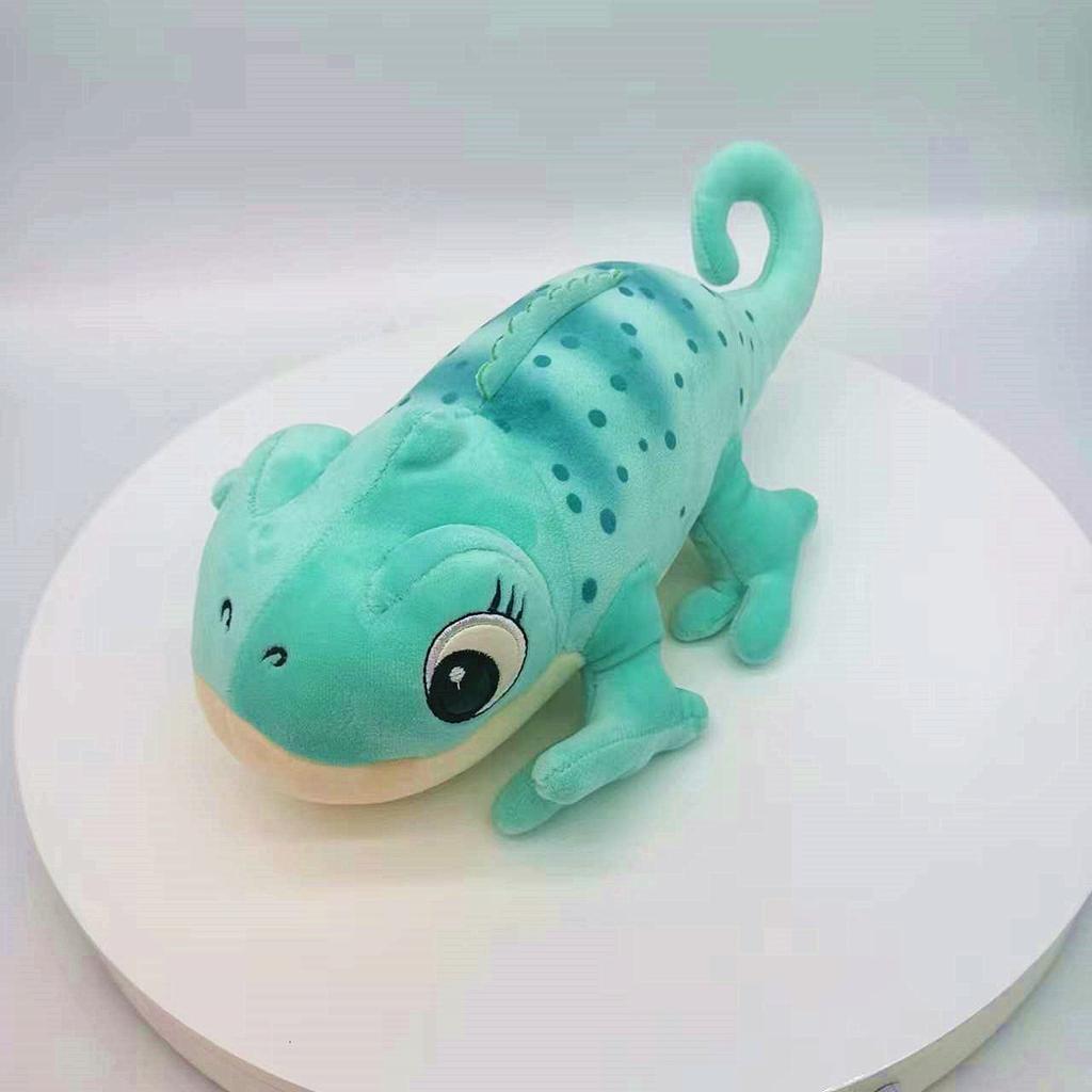 Weiche Chamäleon-Puppe Plüschtier Eidechsenpuppe Kinderbegleitung Beruhigende Stoffpuppe Geburtstagsgeschenk