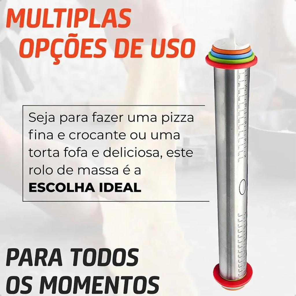 Adjustable Roller 43cm For Pizza Dough And Cookies H/
