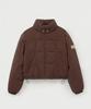 Satur (W) Orta 2-Way Collar Duck Down Padded Brown