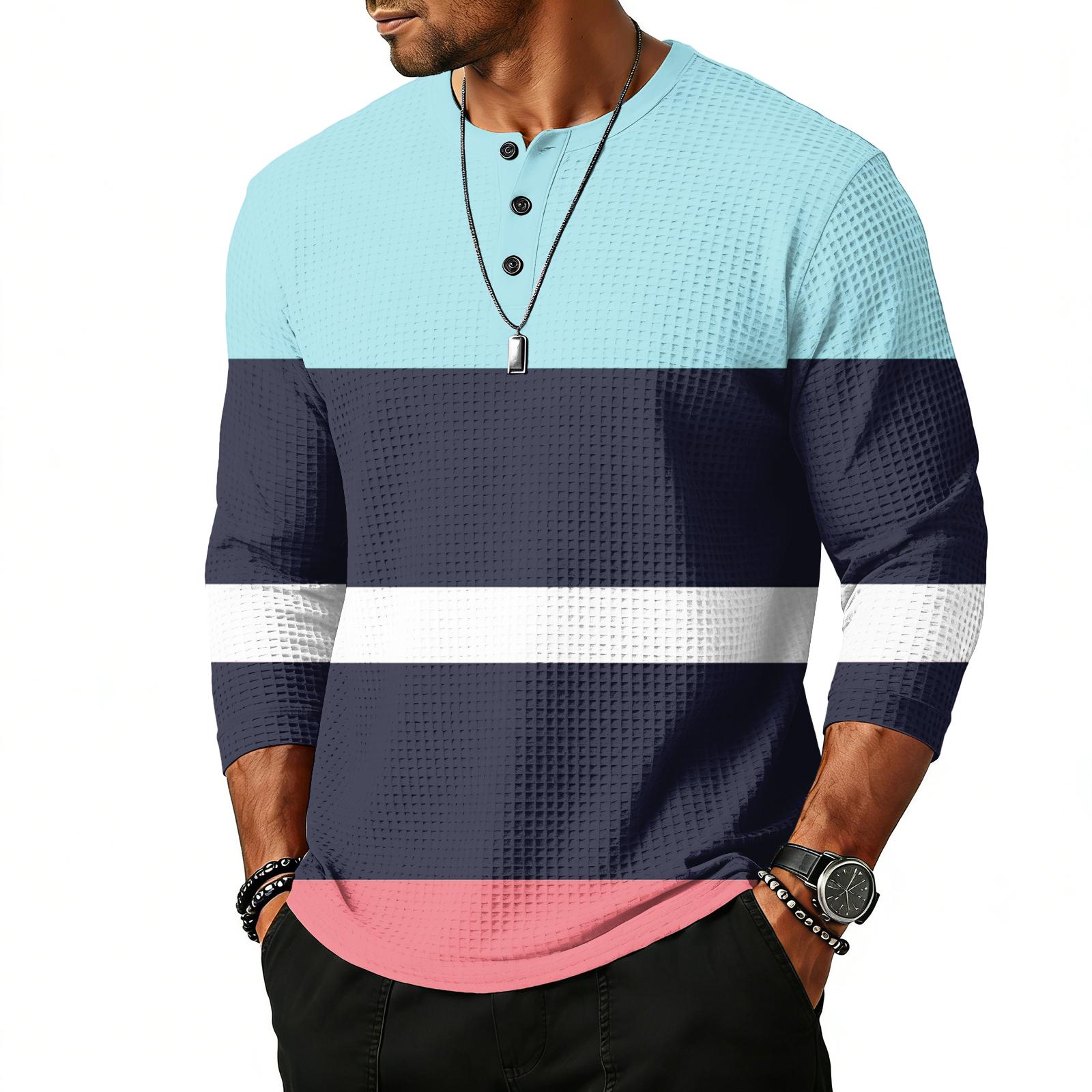 

Чоловіча футболка з рукавом реглан три чверті XXL ціан