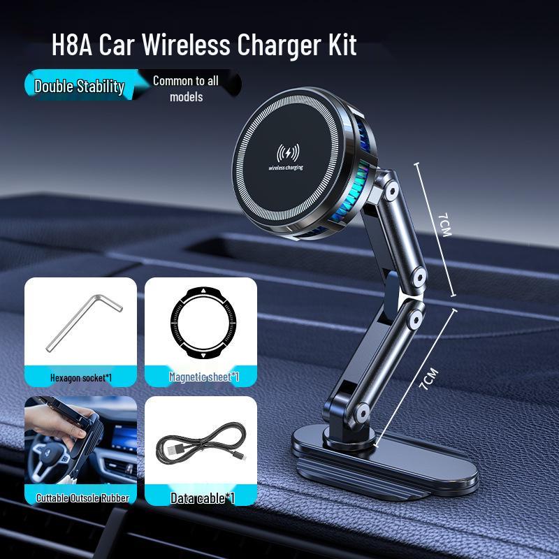 מקרר טעינה אלחוטית MagSafe עם מוליך למחצה מגנטי וראש כדור אוניברסלי 17 מ"מ