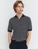 CONCEPTS1ONE Washable Striped Polo Short Sleeve Knit Sweater 10056526/056526 [2Color]