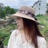 Foldable Big Brim Straw Bucket Hat Breathable UV Protection Summer Hat Spring Summer Beach Outing Sun Hat Women's
