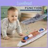 Inertial Simulation Aircraft Carrier Model Plastic Toy Car For Boys Ages 2-6 With Sound And Light Effects