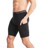 Men Black Skinny Running Sports Tights Shorts With Pockets Base Layer Fitness White Underwear Athletic Training Pants Leggings
