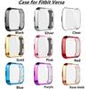 [8-Pack] Screen Protector Case Compatible with Fitbit Versa Cover,All-Around Soft TPU Plated Cover Ultra Slim Scratch-Proof Bumper Shell Accessories