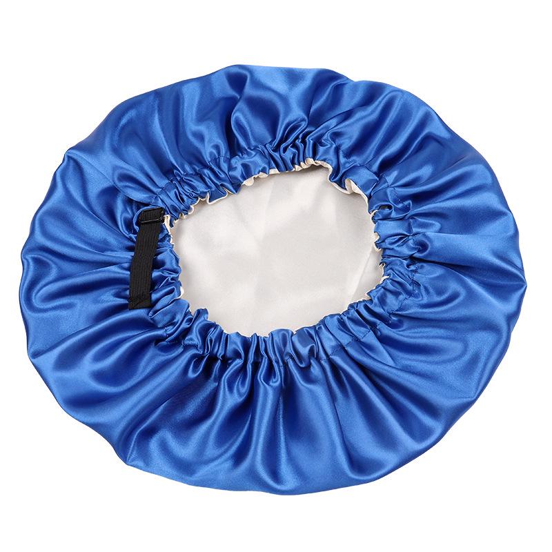 Reversible Satin Sleep Cap - Double-Layer, Adjustable Faux Silk Hair Care Cap