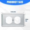 4Pcs Electrical Receptacle Wall Plate Switches Covers Socket Plate Wall Panel Light Switches Socket Cover Easily Install