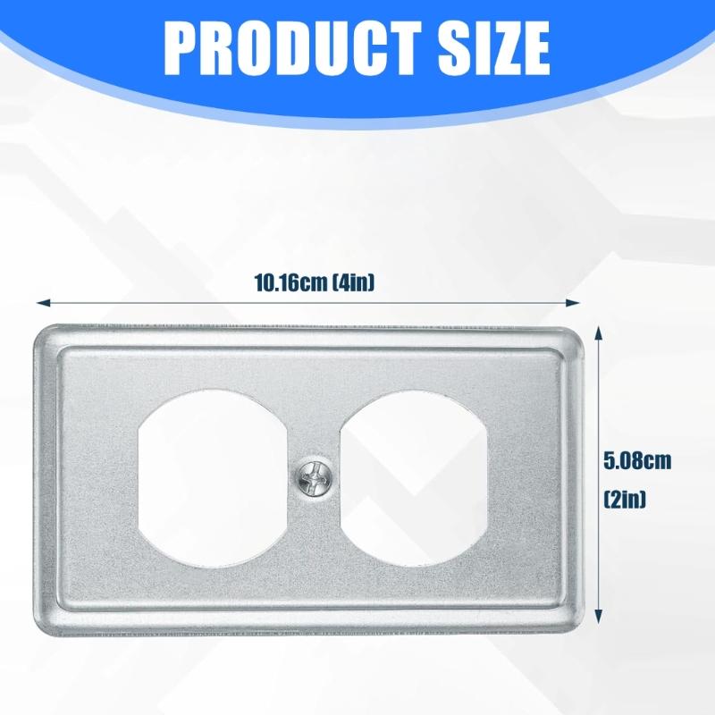 4Pcs Electrical Receptacle Wall Plate Switches Covers Socket Plate Wall Panel Light Switches Socket Cover Easily Install