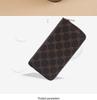 Women's Large Capacity Vintage Monogram Clutch: 2025 Double Zipper Long Wallet & Handheld Phone Bag