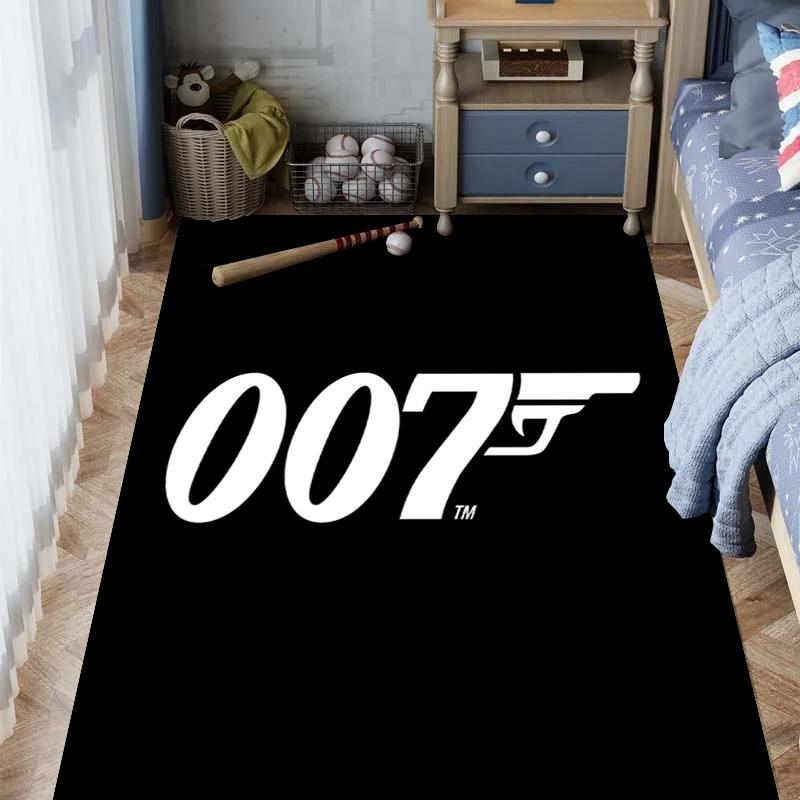 Iconic Gun Logo Design Carpet Doormat Printing Room Protective Pad Dormitory Decoration