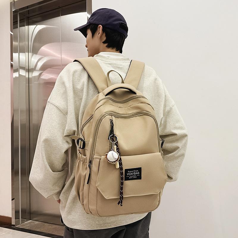 

Новый модный рюкзак, рюкзак высокой ценности, большая вместимость, однотонный, школьный рюкзак для студентов, сумка для боли, студенческий рюкзак хаки