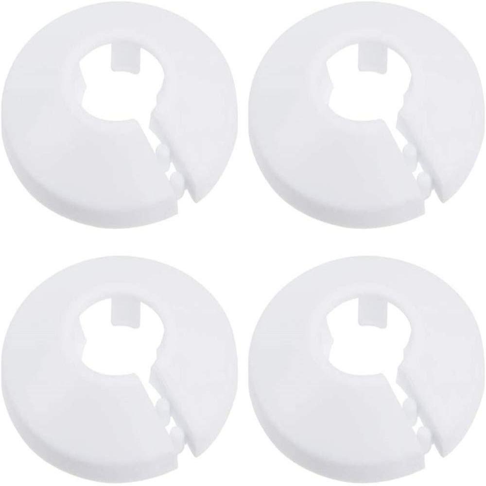 4pcs PP Plastic Easy Installation Water Pipe Angle Valve Collars 20mm Drainage Pipe Cover  Worker