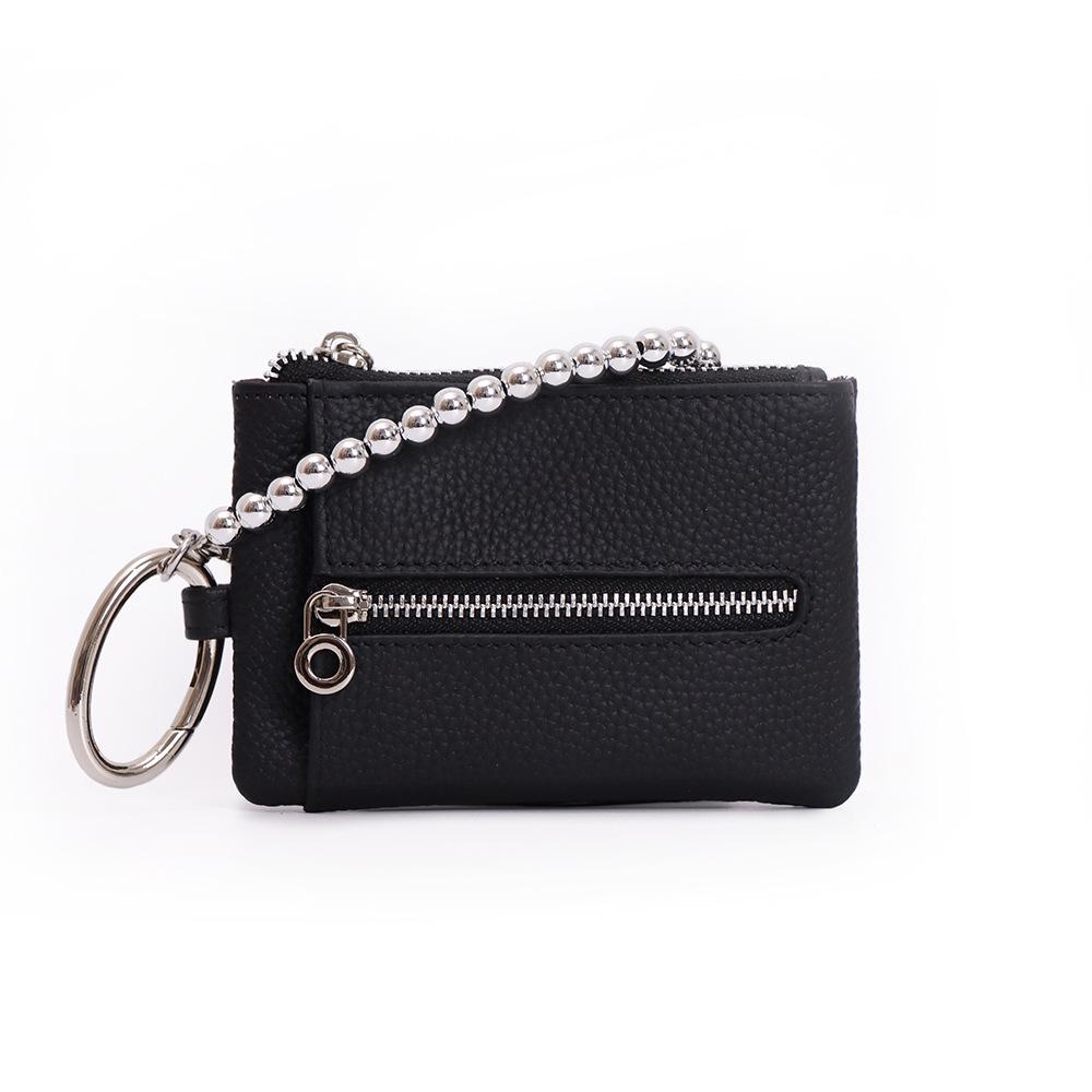 Genuine Leather Japanese Pendant Key Holder and Coin Purse - Multi-functional Organizer for Women
