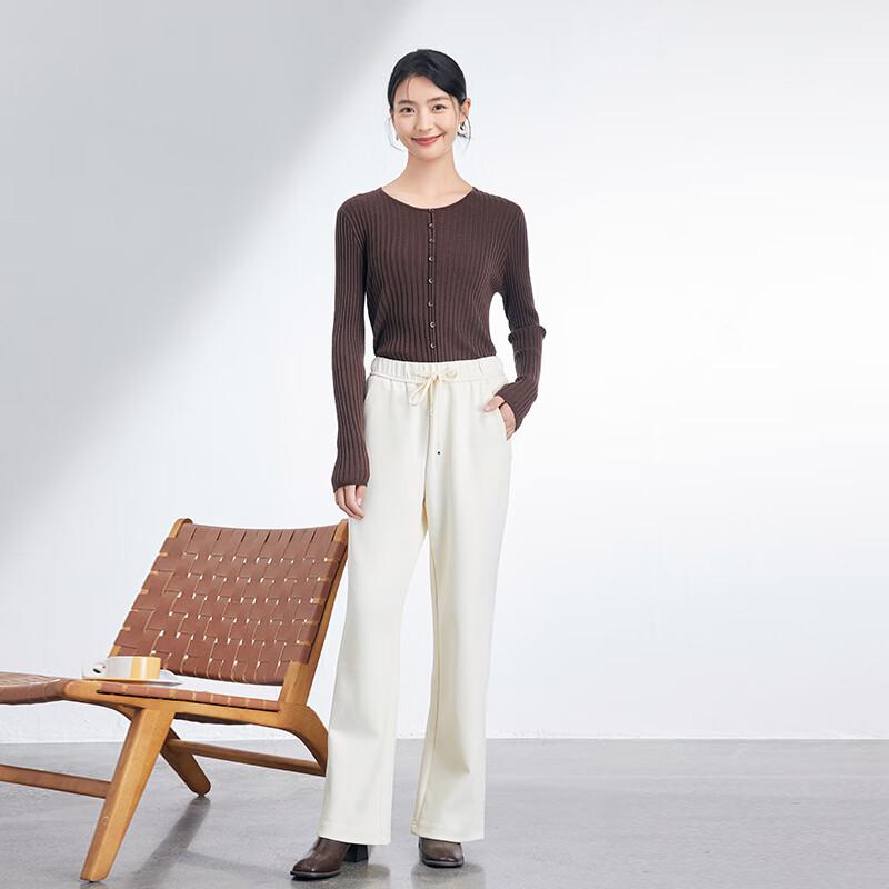 JOY SPEAKER Women's Autumn Casual Loose Straight-Leg Pants YXN3832