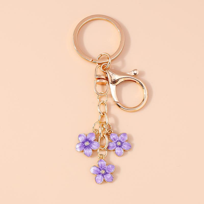 Niedlicher Emaille Sonnenblumen Schlüsselanhänger Frauen Mädchen Blume Schlüsselanhänger Anhänger für Handtaschen Deko DIY Handgefertigter Schmuck Geschenke
