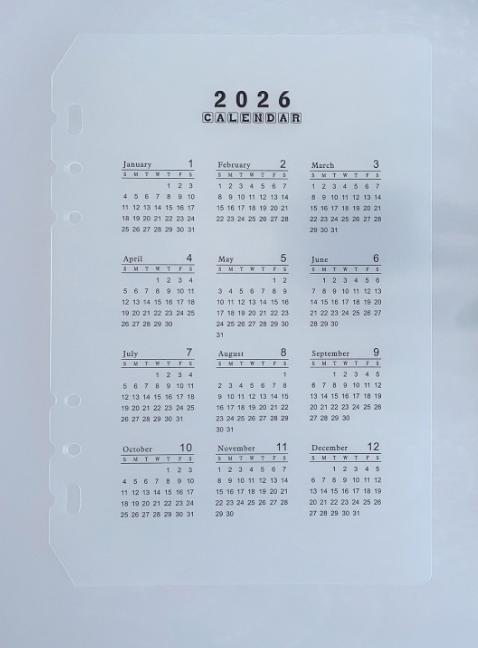 

Diary A7 A6 A5 Transparent Loose Leaf Binder Notebook Inner Core Cover Note Book Journal Planner Office Stationery Supplies A7