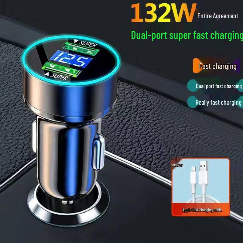 200W Stealth Car Charger USB Converter for 12V - Super Fast Charging