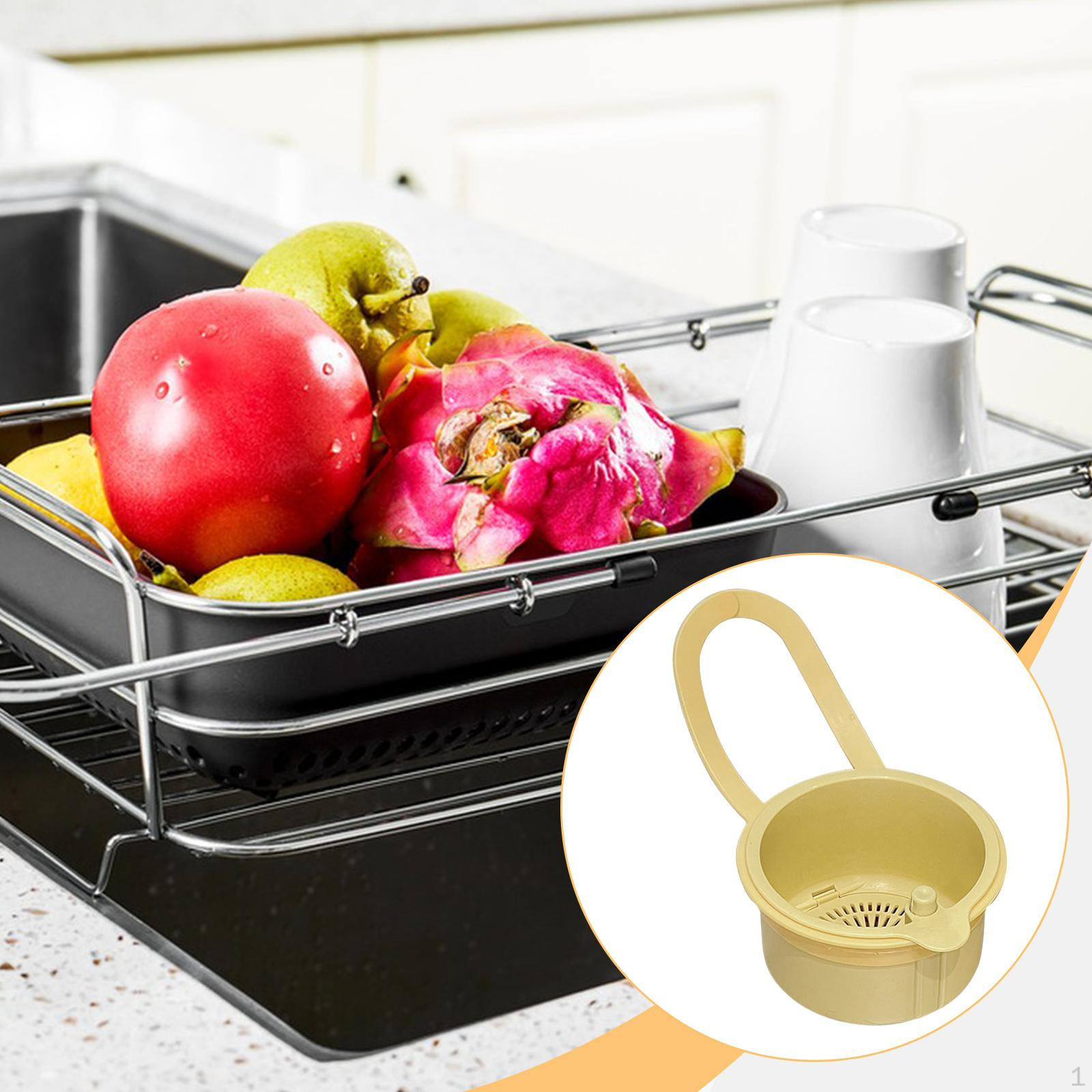 

Drain Basket for Kitchen Sink, Draining Rack, Water Cleaning Basket, Rack Fruit And