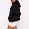 Dicker Kapuzenpullover mit langen Ärmeln für Damen für den Herbst