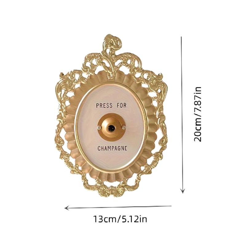Tryk Til Champagne Knap Ring Mini Tryk Til Champagne Knap Tryk Til Champagne Dør Ring Klokke Champagne Tema Dekoration Væg