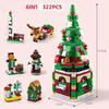 Non-Toxic Advent Calendar Christmas Building Blocks Set Christmas Toys Includes Santa Claus Train House Blocks Gift For Kid Children