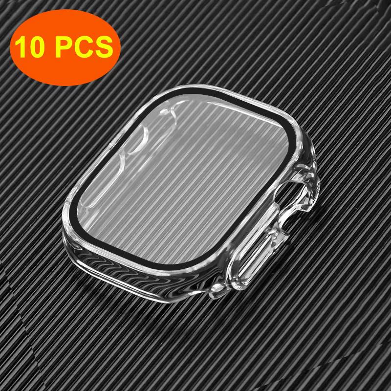 Waterproof Hard Case With Tempered Glass For Apple Watch Case Series Ultrea 3/9 8 SE Watch Accessories iwatch Screen Protector