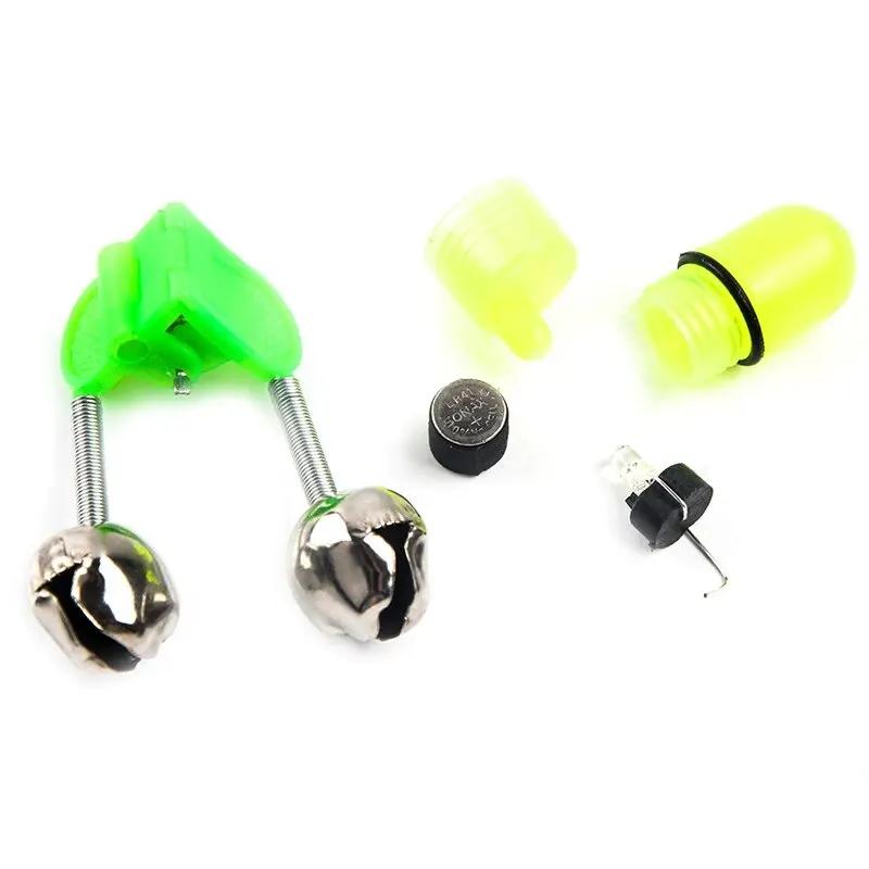 6Pcs Set Luminous Fish Bells Fish Bite Hook Alarm Double Ring Alarm Suitable for Night Fishing Special Fishing Gear