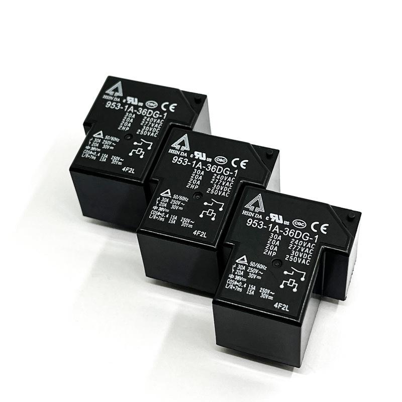 953-1A-36DG-1 High Power Relay, 1 Group Normally Open, 4 Pins, 20A