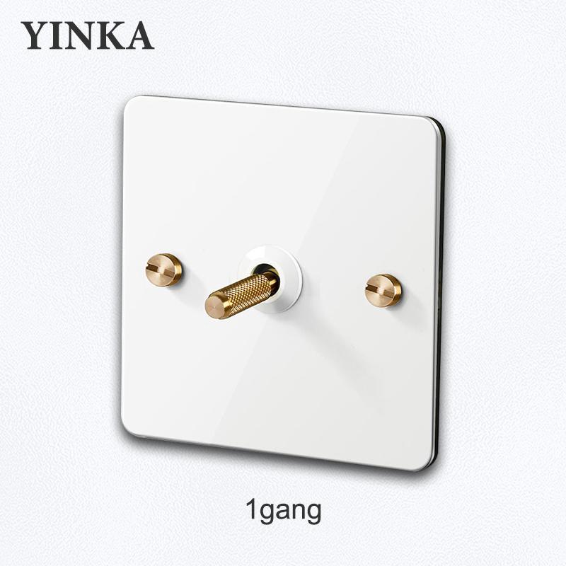 Metal Wall Switch with Modern Design, High Quality, Multiple Colors Available, Full Range Models, Custom Logo/ Accepted