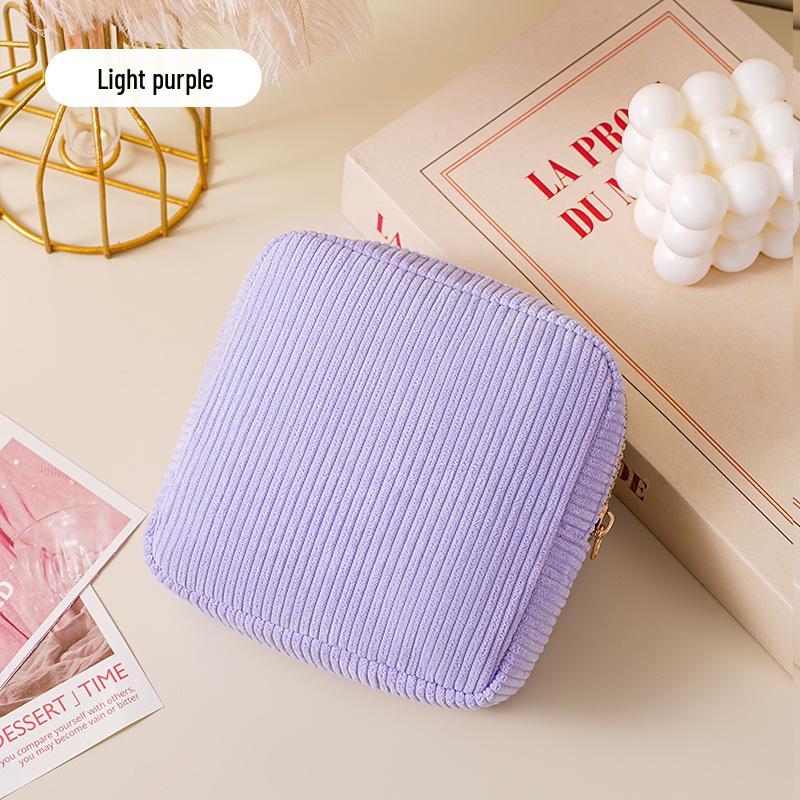 Portable Large Capacity Storage Bag for Menstrual Pads, Cables, and Makeup