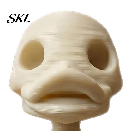 Gothic Desktop Decor 3D Printed Skeleton Duck Figurine, Statue, Animal Sculpture Archaeological Figure for Halloween Party Props & Unique Home Display