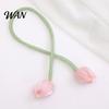 Versatile Curtain Ties 2Pcs Tulip Bud Ties, Decorative Tiebacks, Flower High-end Fabric Buds Soft Rope Tiebacks for Bedroom Curtains Patio Drapes
